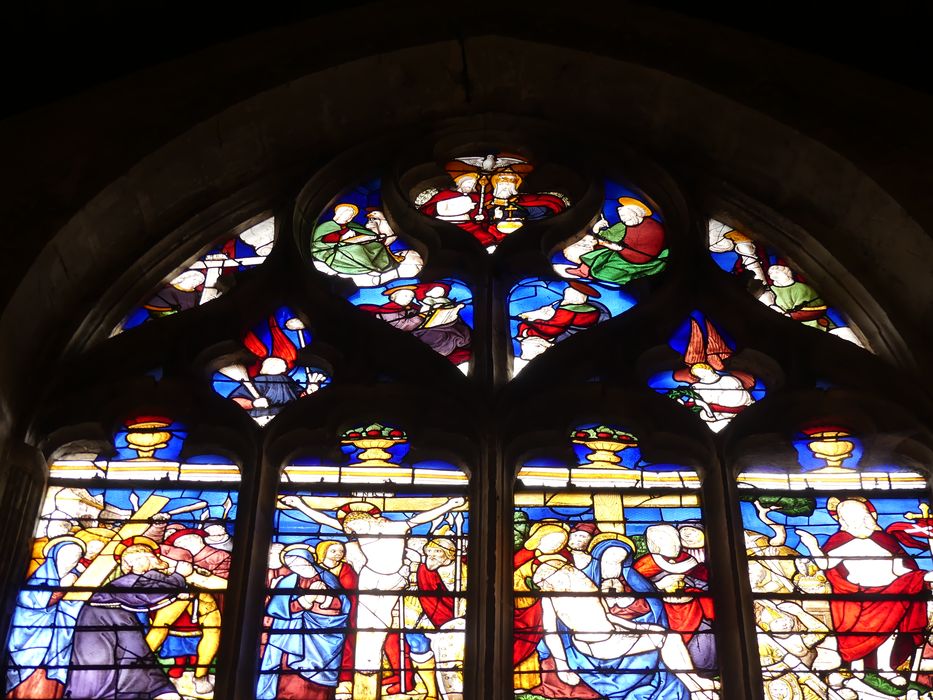 verrière : Scènes de la vie du Christ, vue partielle