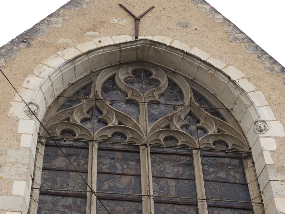 verrière : Scènes de la vie du Christ, vue partielle depuis l’extérieur