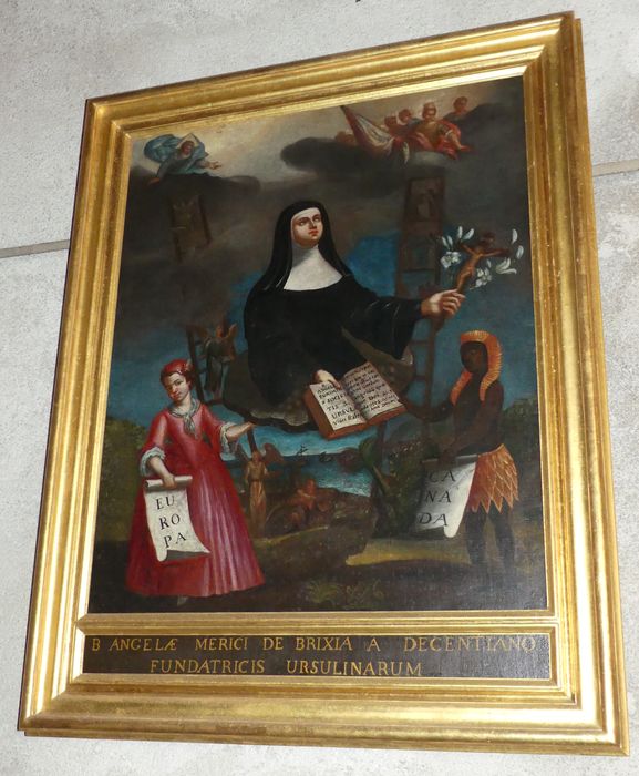 tableau : Vision d'Angèle Merici - © Ministère de la Culture (France), Conservation des antiquités et des objets d’art d'Indre-et-Loire - Tous droits réservés
