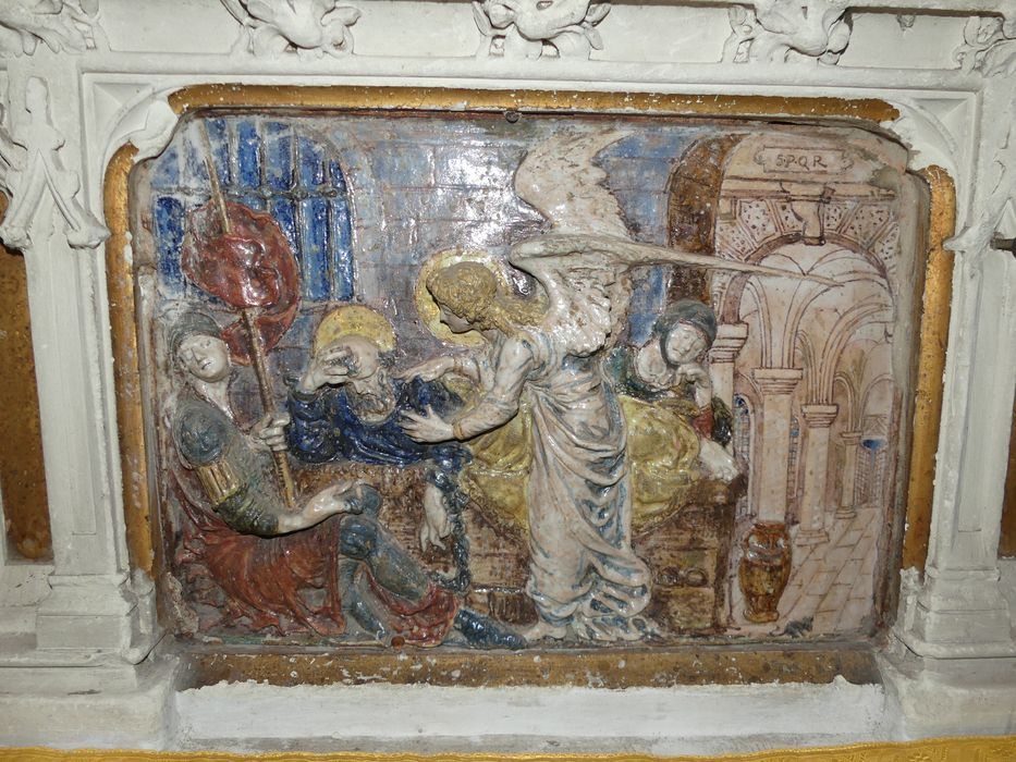 bas-relief : Délivrance de saint Pierre - © Ministère de la Culture (France), Conservation des antiquités et des objets d’art d'Indre-et-Loire - Tous droits réservés
