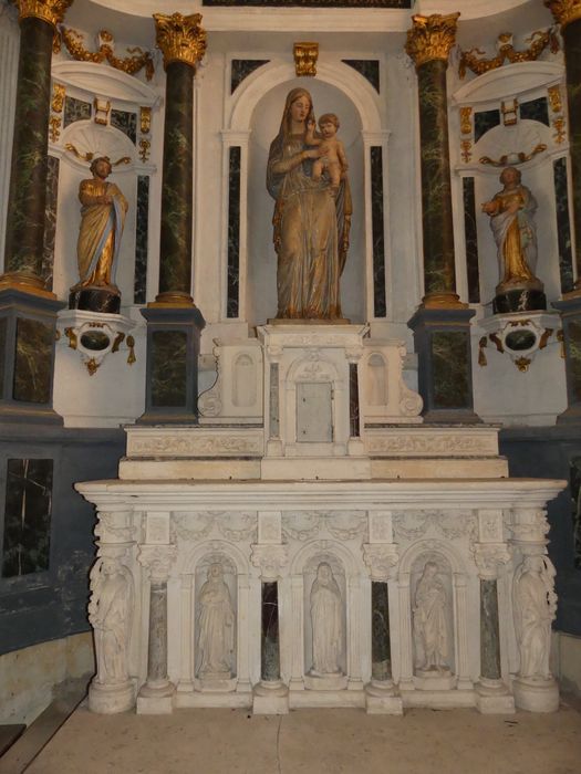 maître-autel, retable, vue partielle - © Ministère de la Culture (France), Conservation des antiquités et des objets d’art d'Indre-et-Loire - Tous droits réservés