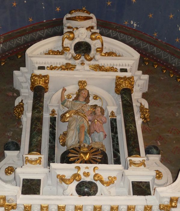 retable du maître-autel, détail - © Ministère de la Culture (France), Conservation des antiquités et des objets d’art d'Indre-et-Loire - Tous droits réservés