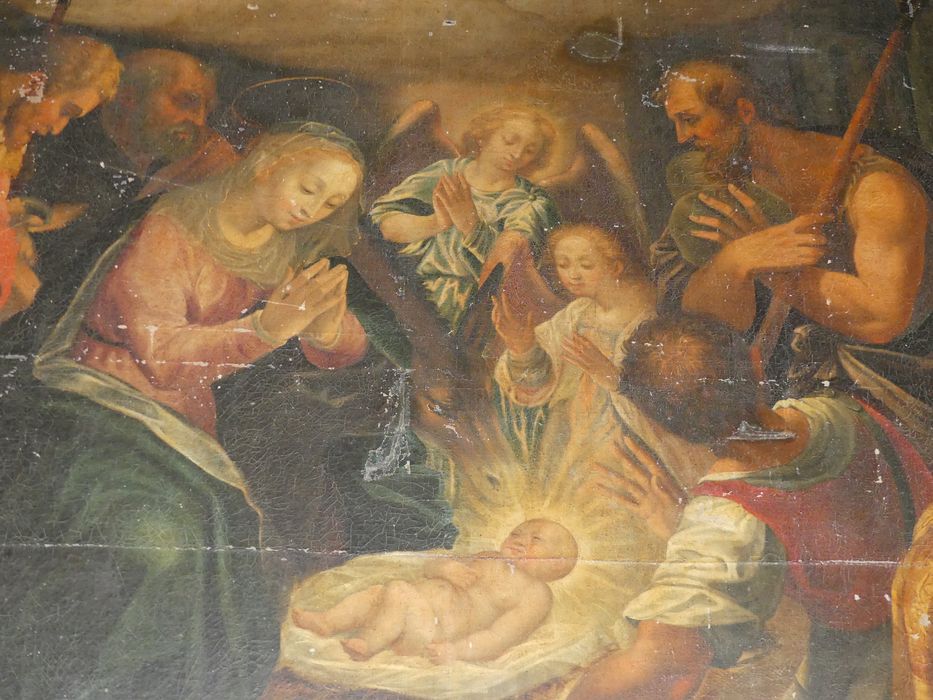 tableau : Adoration des Mages, détail