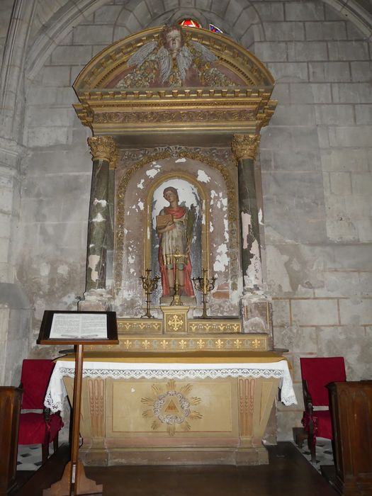 Autel-retable de saint Symphorien avec sa statue : Saint Symphorien