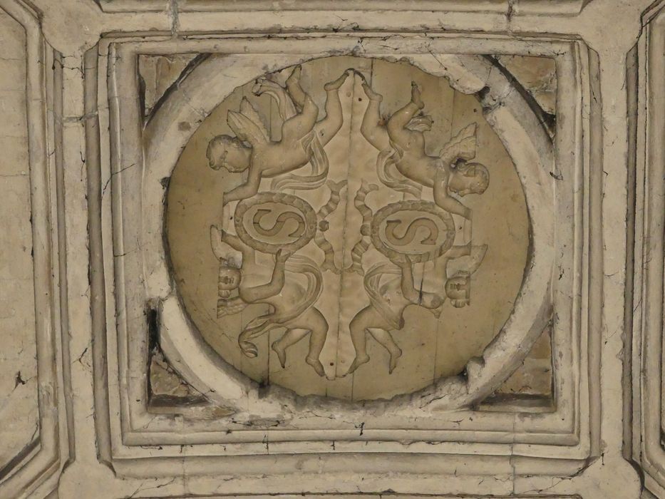 voûte, détail d’un bas-relief