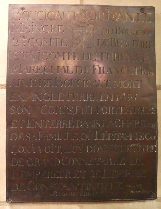 Plaque funéraire