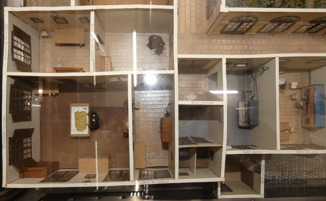 maquette du couvent du carmel de Tours, vue partielle