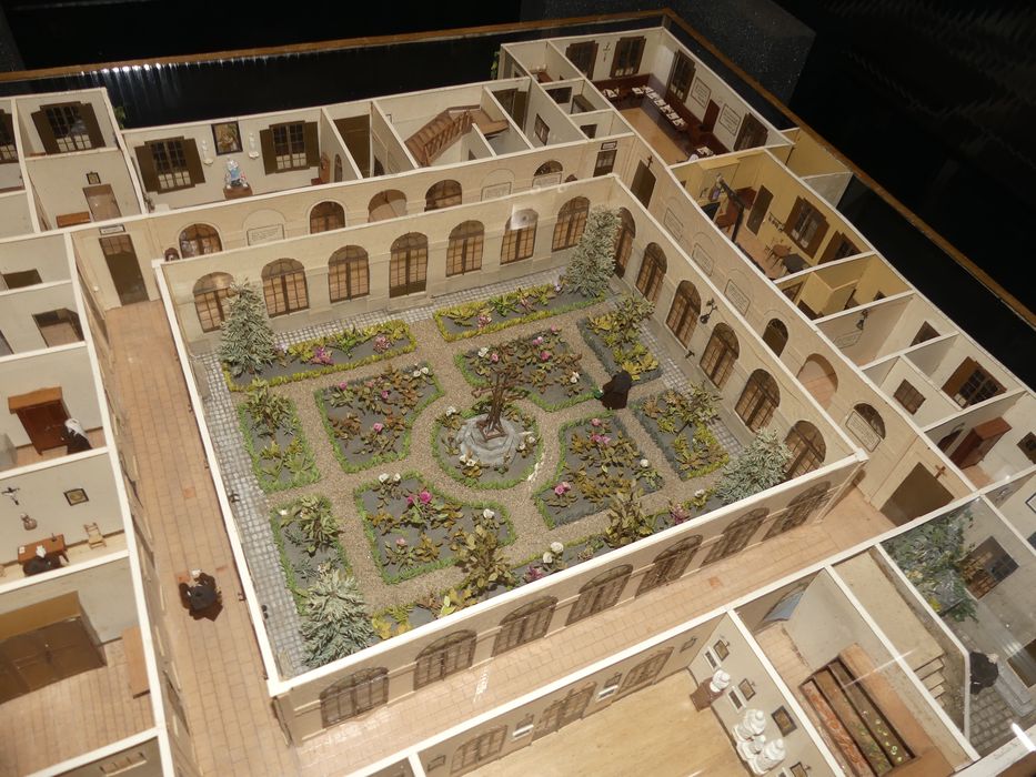 maquette du couvent du carmel de Tours, vue partielle