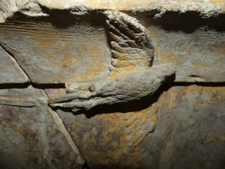 bas-relief du fauconnier, détail