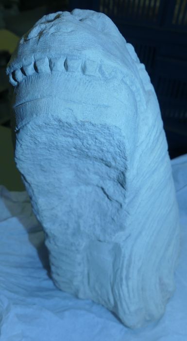 Sculpture (tête de lion)