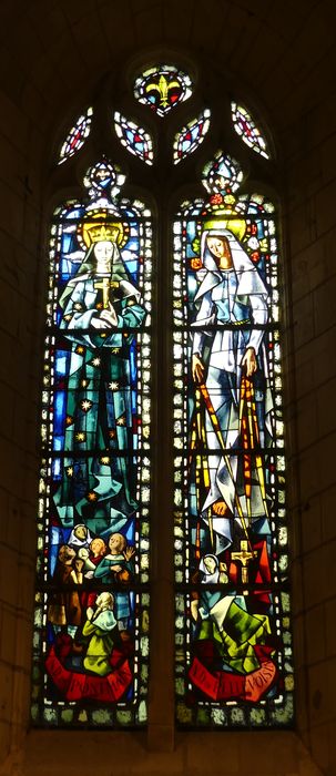 verrière : Notre Dame de Pontmain et Notre Dame de Pellevoisin