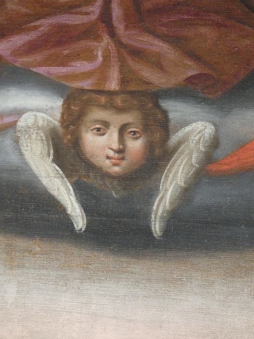 tableau : Assomption et le Couronnement de la Vierge, détail