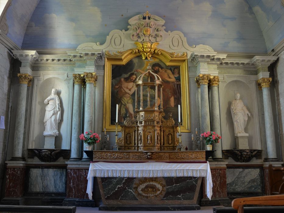 autel, tabernacle, retable