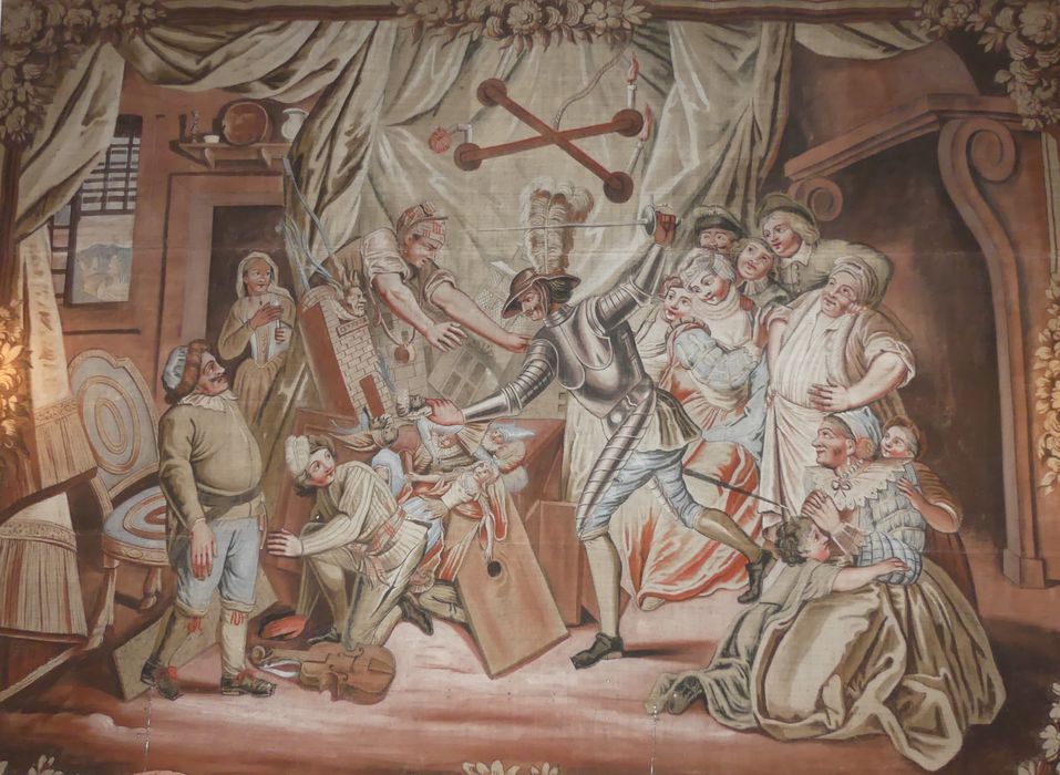 carton de tapisserie illustrant L’Histoire de Don Quichotte