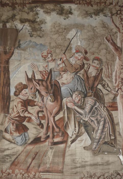 carton de tapisserie illustrant L’Histoire de Don Quichotte