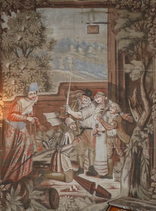 carton de tapisserie illustrant L’Histoire de Don Quichotte