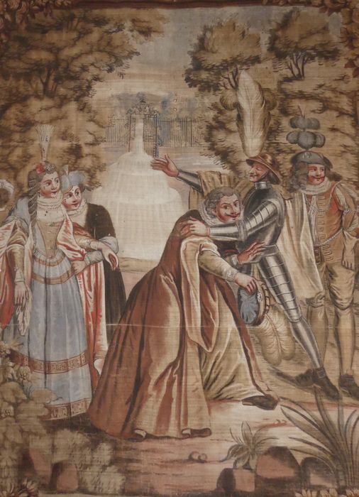 carton de tapisserie illustrant L’Histoire de Don Quichotte