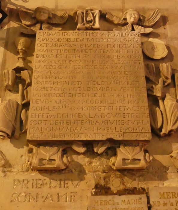 Plaque funéraire de Thomas Fouillon