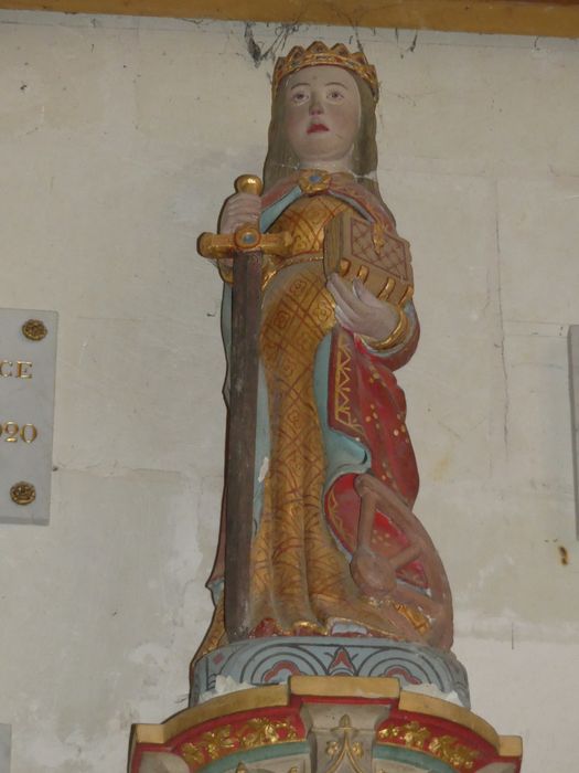 statue : Sainte Catherine