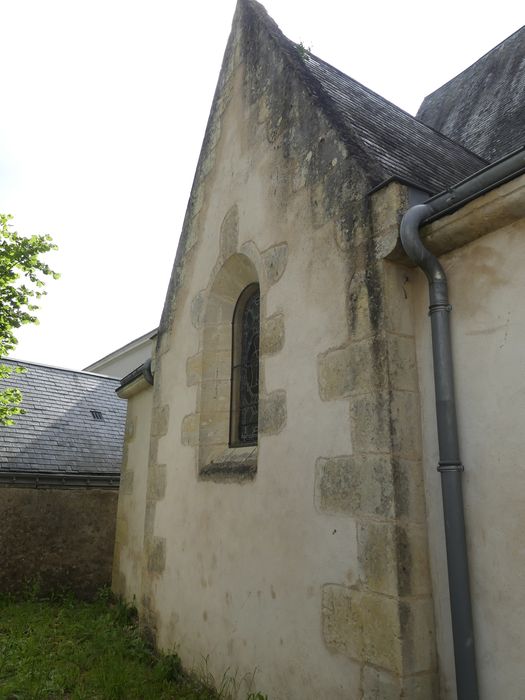 façade latérale nord-ouest, vue partielle