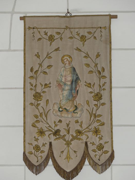 bannière de procession : Vierge de l’Immaculée Conception