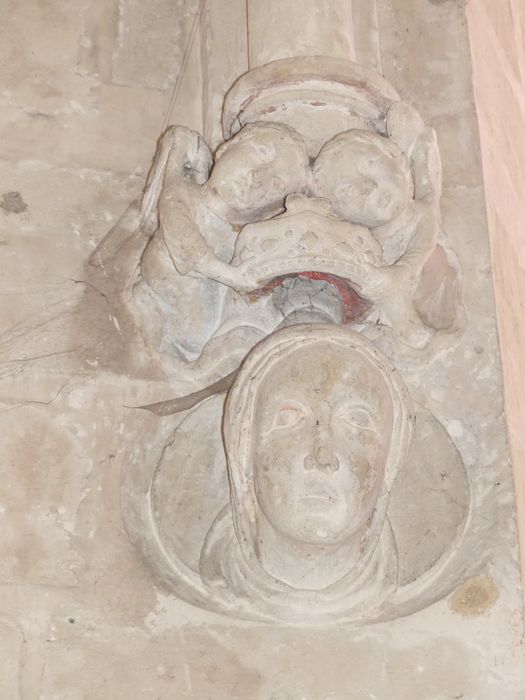 abside du choeur, détail d’un culot
