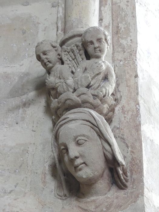 abside du choeur, détail d’un culot