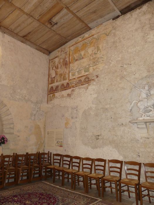 peinture monumentale de la voûte (fragments)