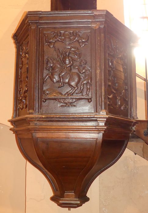 chaire à prêcher, vue partielle