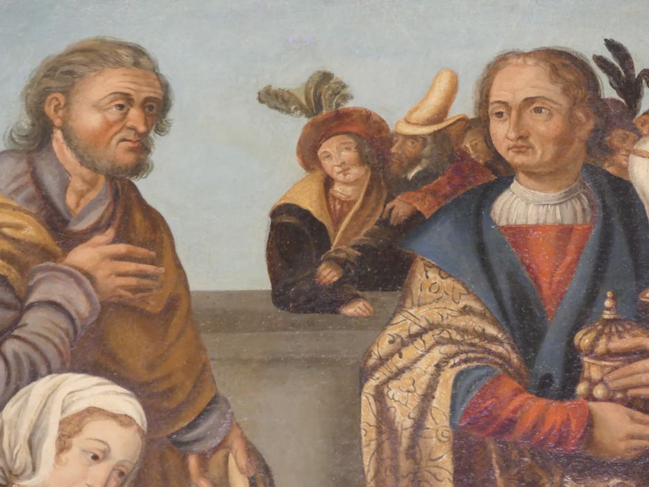 tableau : Adoration des Mages, détail