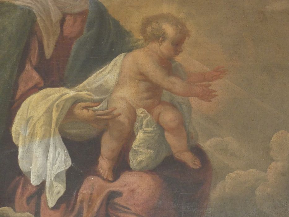 tableau : Apparition de la Vierge et de l'Enfant à saint François-Xavier, détail