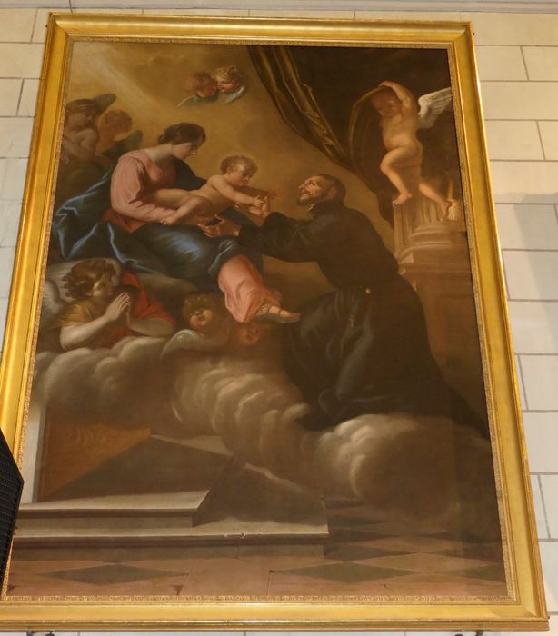 tableau : Apparition de la Vierge et de l'Enfant à saint Ignace de Loyola