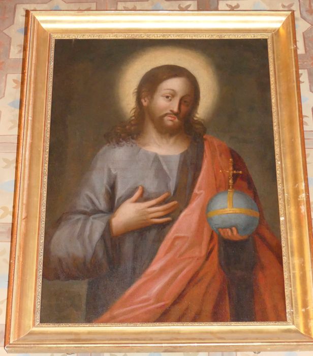 tableau : Le Christ tenant dans la main le globe du monde