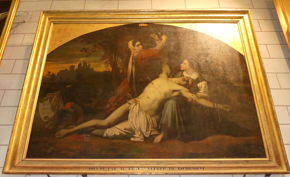 tableau : Saint Sébastien détaché par la veuve Irène et sa servante