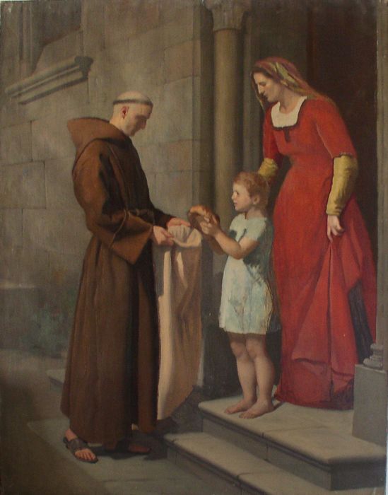 tableau : L'Aumône au cordelier