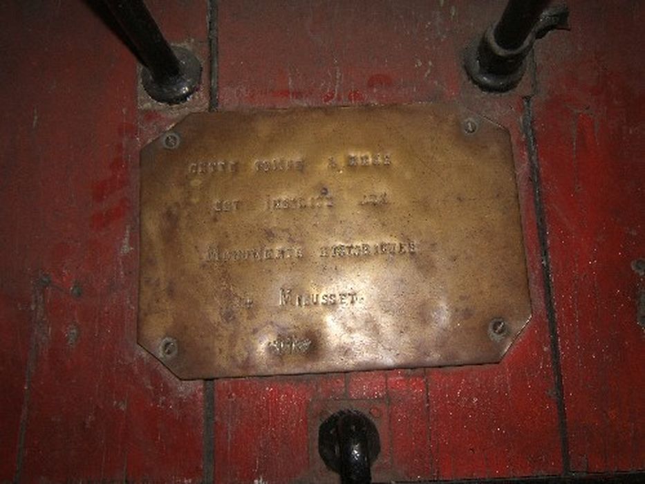 pompe à incendie à bras, détail - © Ministère de la Culture (France), Conservation des antiquités et des objets de l’Isère – Tous droits réservés 