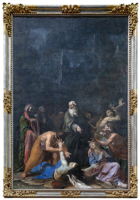 tableau : Saint Antoine guérissant la fille  possédée sur la foi de sa mère