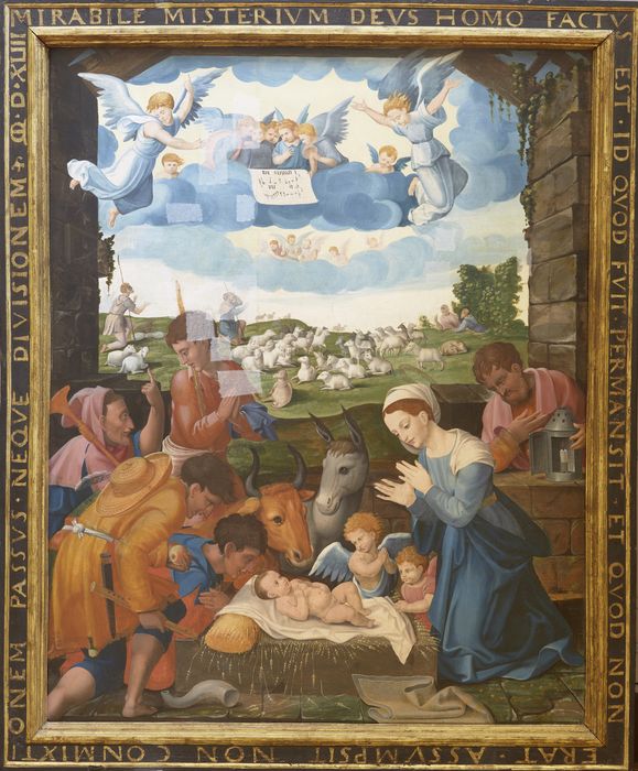 Tableau : l'Adoration des bergers