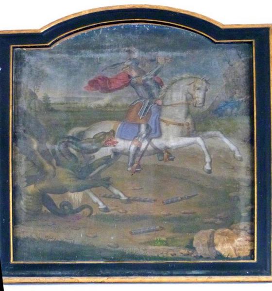 tableau : saint Georges terrassant le dragon, vue générale