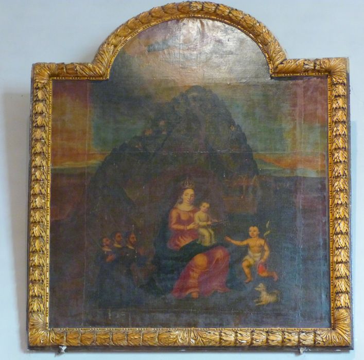 Tableau, cadre : Notre-Dame de Montserrat