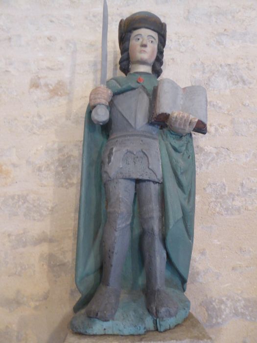 statue : Saint Maurice - © Ministère de la Culture (France), Conservation des antiquités et des objets d’art du Jura – Tous droits réservés