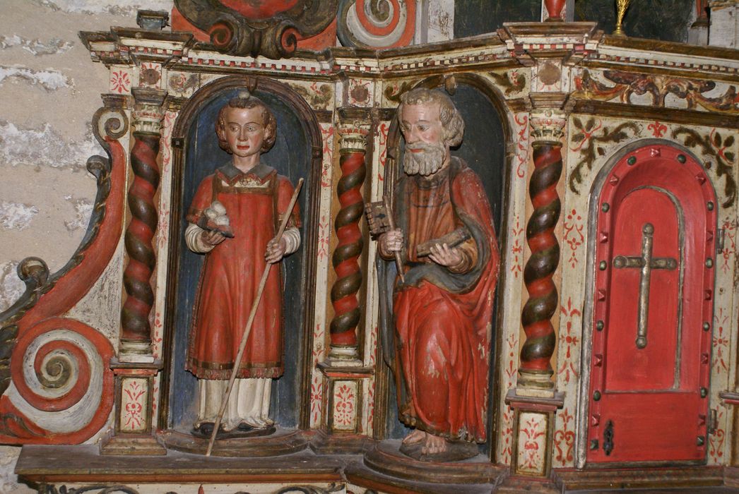 retable, tabernacle, détail - © Ministère de la Culture (France), Conservation des antiquités et des objets d’art du Jura - Tous droits réservés