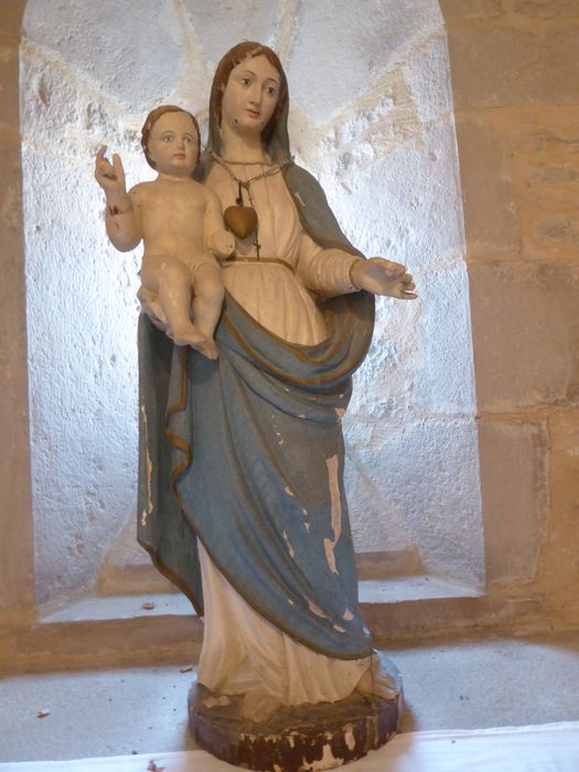 statue : Vierge à l'Enfant - © Ministère de la Culture (France), Conservation des antiquités et des objets d’art du Jura - Tous droits réservés