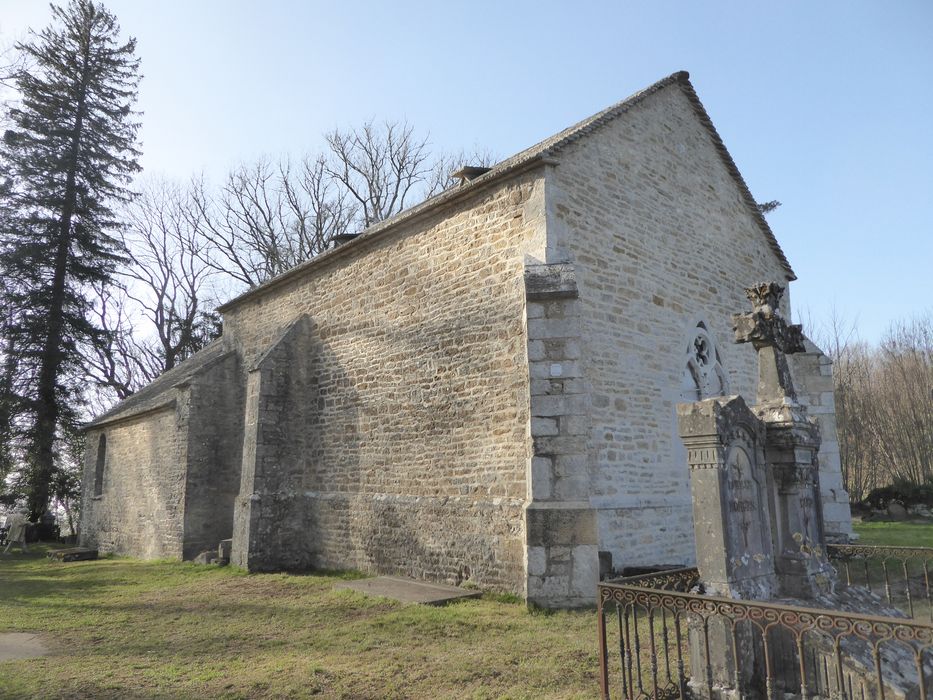 Chapelle Saint-Etienne : Façade latérale sud, vue générale