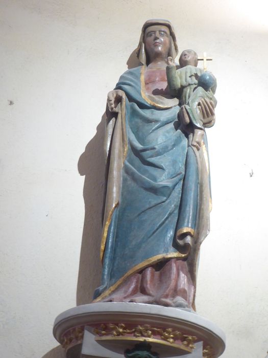 statue : Vierge à l'Enfant - © Ministère de la Culture (France), Conservation des antiquités et des objets d’art du Jura – Tous droits réservés