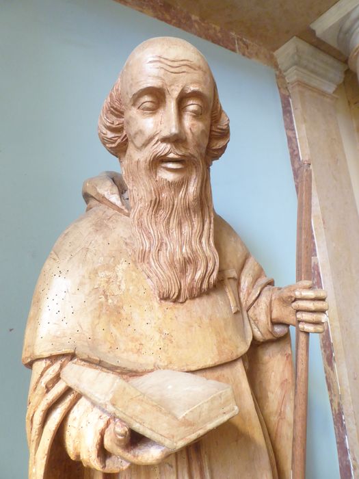 statue : Saint Antoine, vue partielle