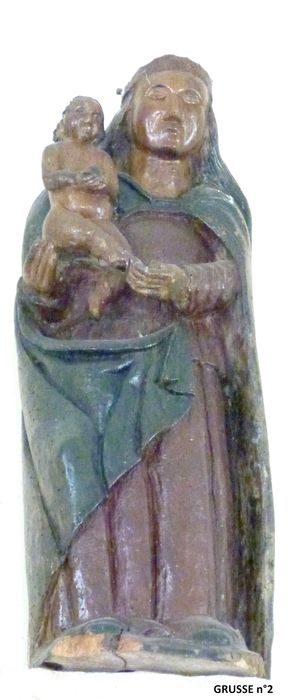 statue : Vierge à l'Enfant - © Ministère de la Culture (France), Conservation des antiquités et des objets d’art du Jura – Tous droits réservés