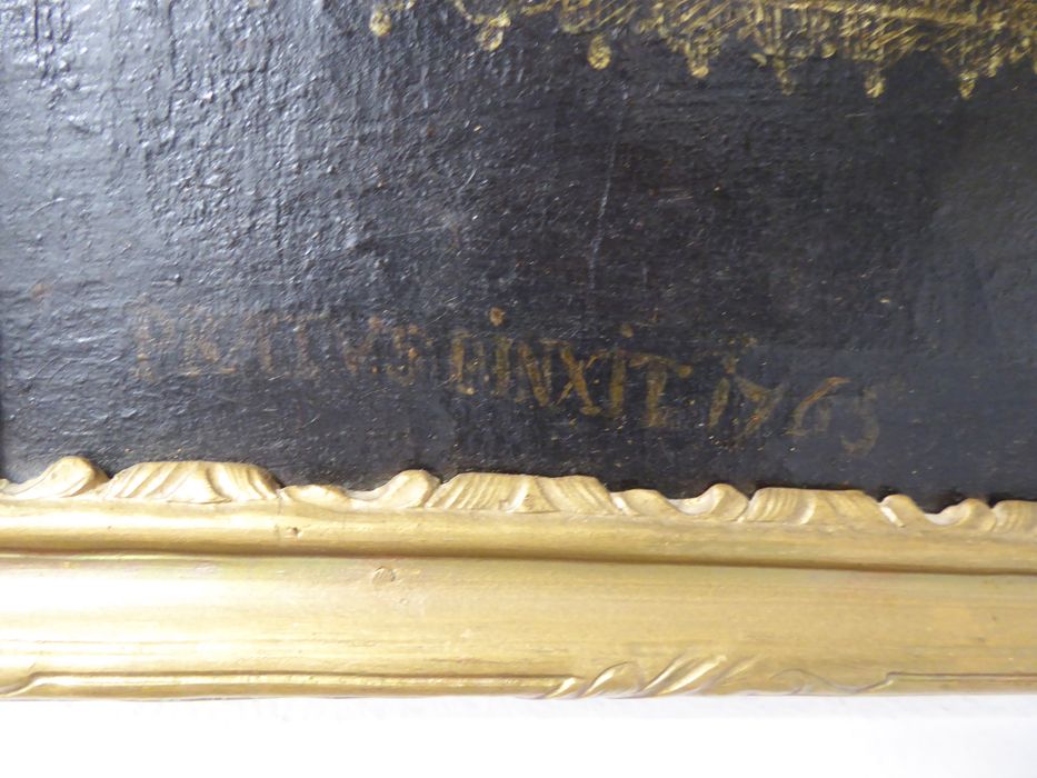 tableau : Chanoine Champereux, détail de la signature - © Ministère de la Culture (France), Conservation des antiquités et des objets d’art du Jura – Tous droits réservés
