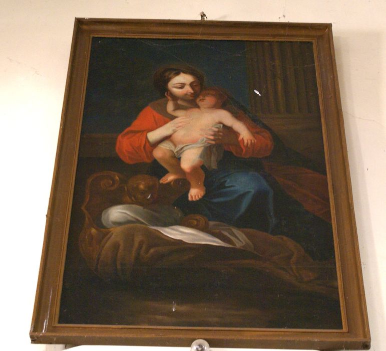 tableau : Vierge à l'Enfant - © Ministère de la Culture (France), Conservation des antiquités et des objets d’art du Jura – Tous droits réservés