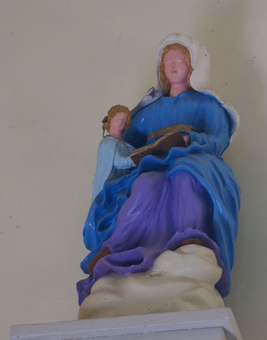 groupe sculpté : Education de la Vierge - © Ministère de la Culture (France), Conservation des antiquités et des objets d’art du Jura – Tous droits réservés